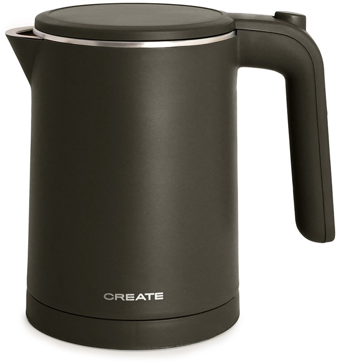CREATE - 600ml Elektrische waterkoker met temperatuurregeling - 800W - Zwart - KETTLE STUDIO PRO