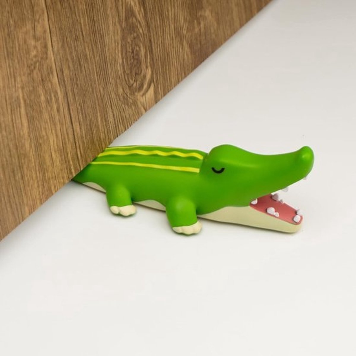 Leuke deurstopper, cartoonkrokodil dierendeurstop, 1 pak decoratieve deurwig voor thuis en op kantoor vloer