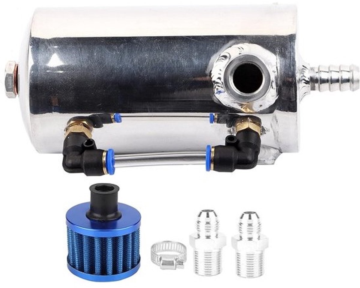 Universele 0.5L Olieopvangtank van Aluminium Legering met Luchtfilter voor Motorolie en Ventilatie