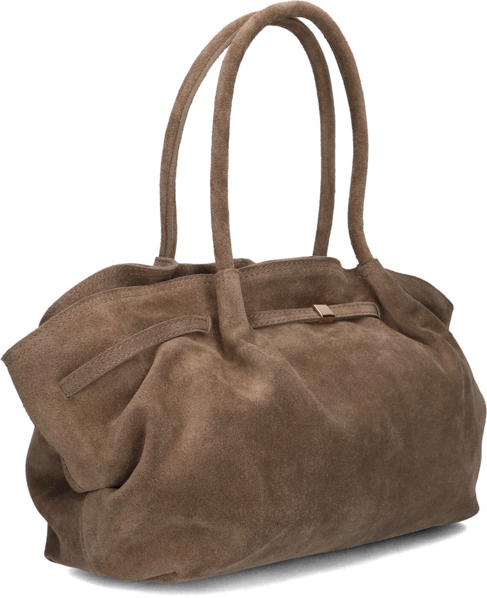 Notre-V Coline Schoudertassen Dames - Taupe - Maat ONESIZE