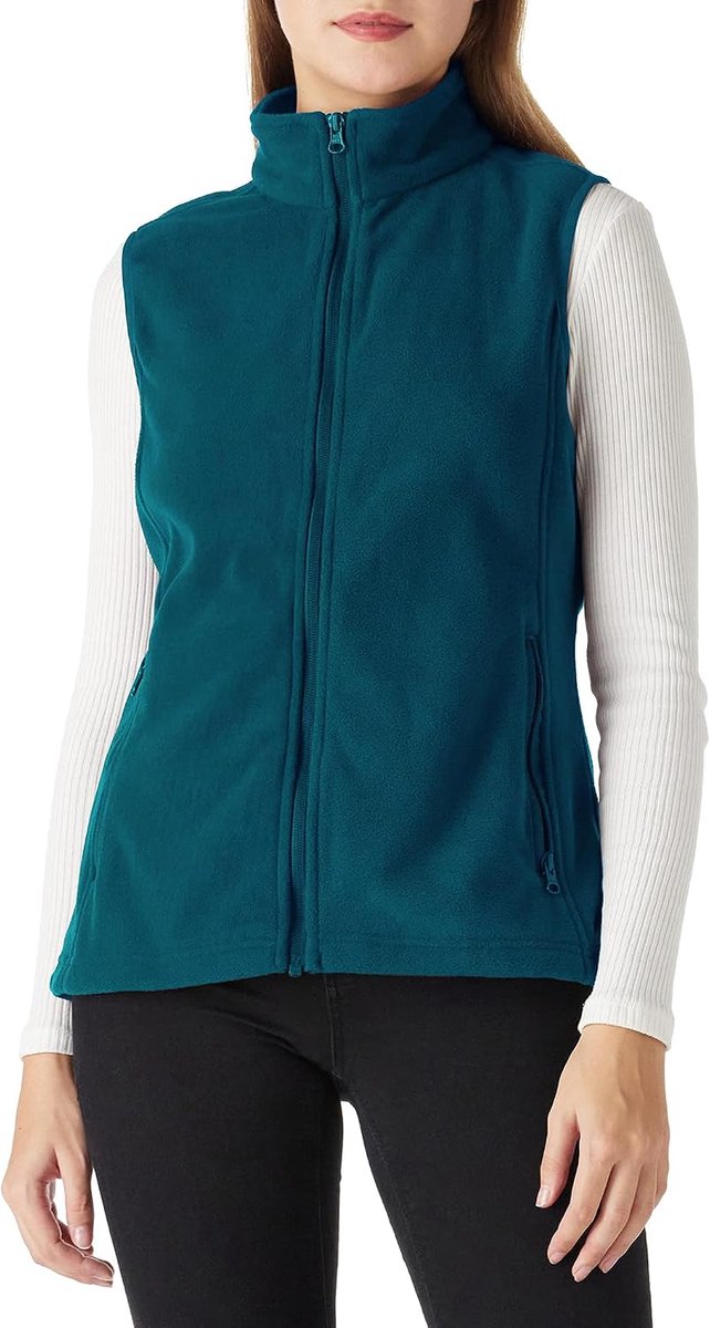 Ventures Fleece vest voor dames, outdoor, warm, mouwloos fleecevest