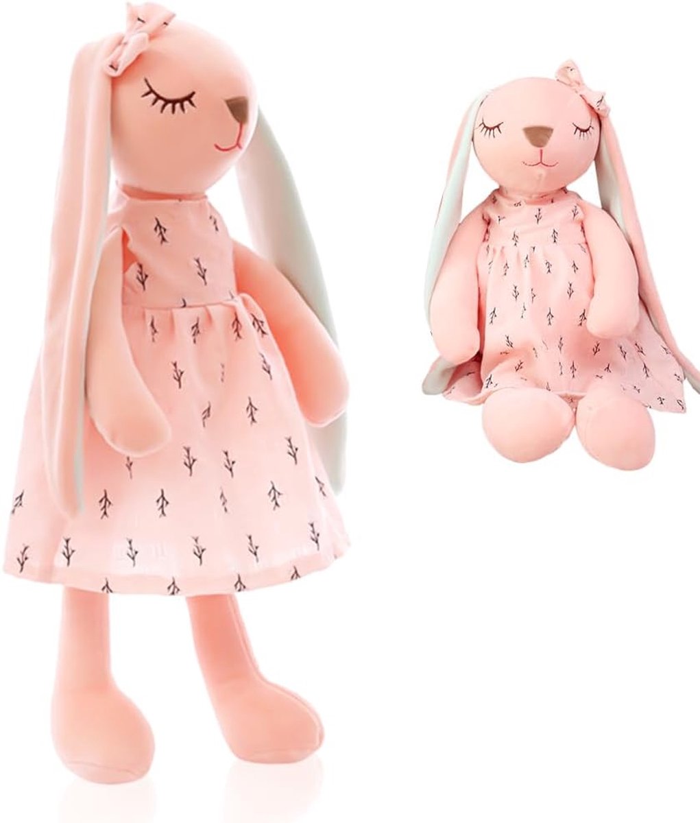 Haas, Easter Bunny pluche dier, superzacht pluche dier, zacht gevoerd dier om te knuffelen, voor jongens meisjes en volwassenen, cadeau 35 cm