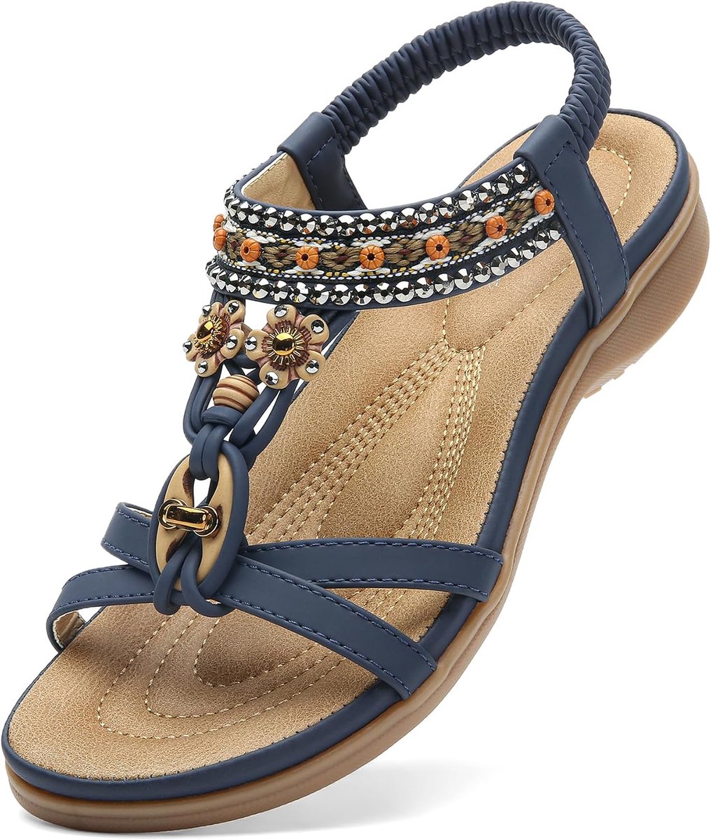 Dames sandalen comfort boog ondersteuning sandalen zomer wandelschoenen casual enkel elastische slippers schoenen