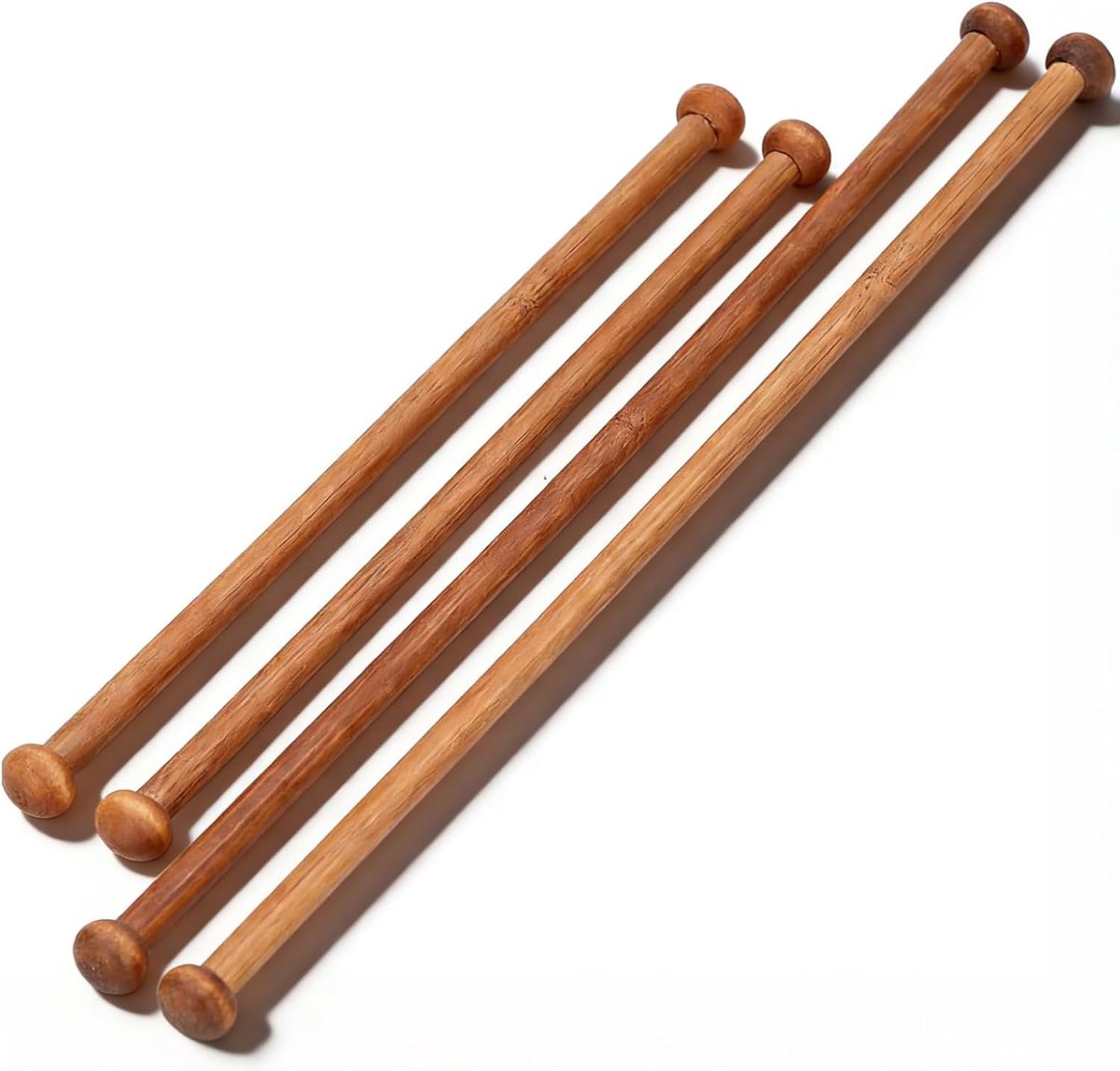 Houten wandtapijtstokken, 4 stuks, houten vlag, banner, Tacestry ara bizar, ronde sandelhouten stokjes voor broche voor huismuur decoraties