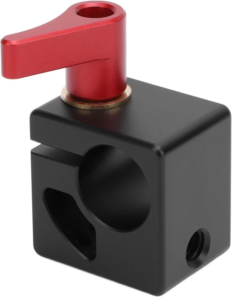 15mm Single Rod Clamp Schouder Rig Statief DSLR Rail 1/4in 3/8in Draad Veilige Verbinding Quick Release Aluminiumlegering voor Camera Ondersteuningssysteem