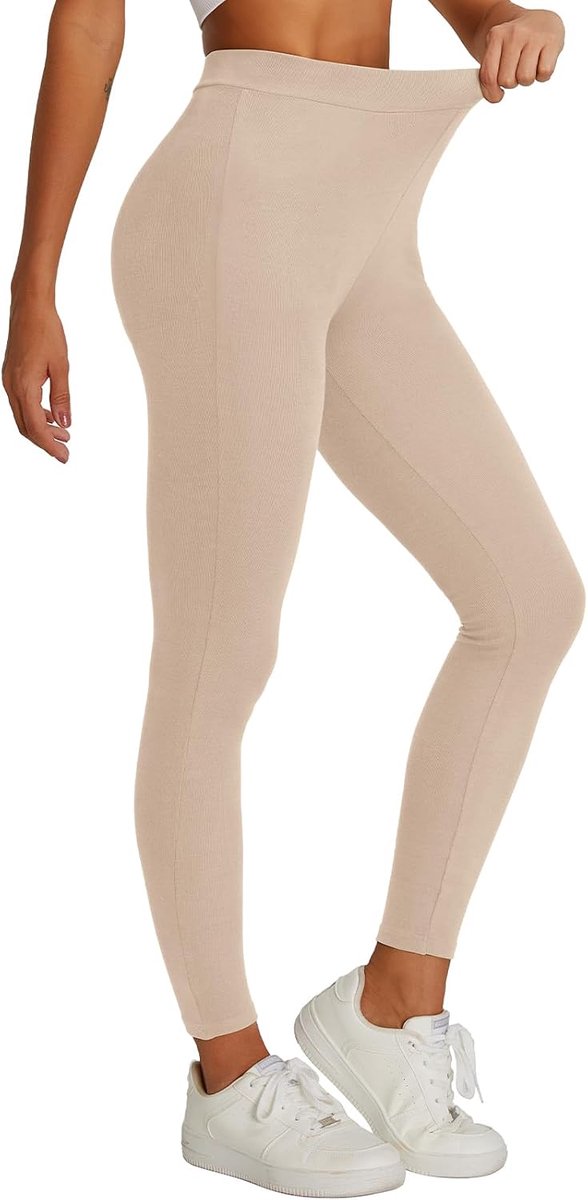 Thermische leggings voor dames, van katoen, wintergevoerde fleece leggings, warme en comfortabele legging