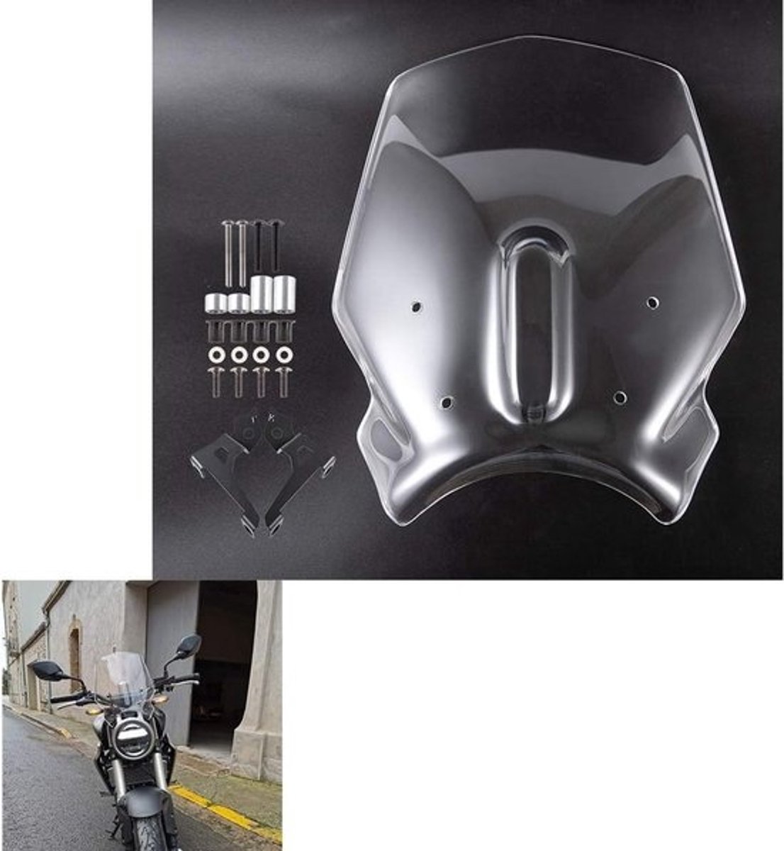 Sportieve Motorfietsvoorruit voor CB125R CB250R CB300R 2018-2020 - Windscherm - ABS