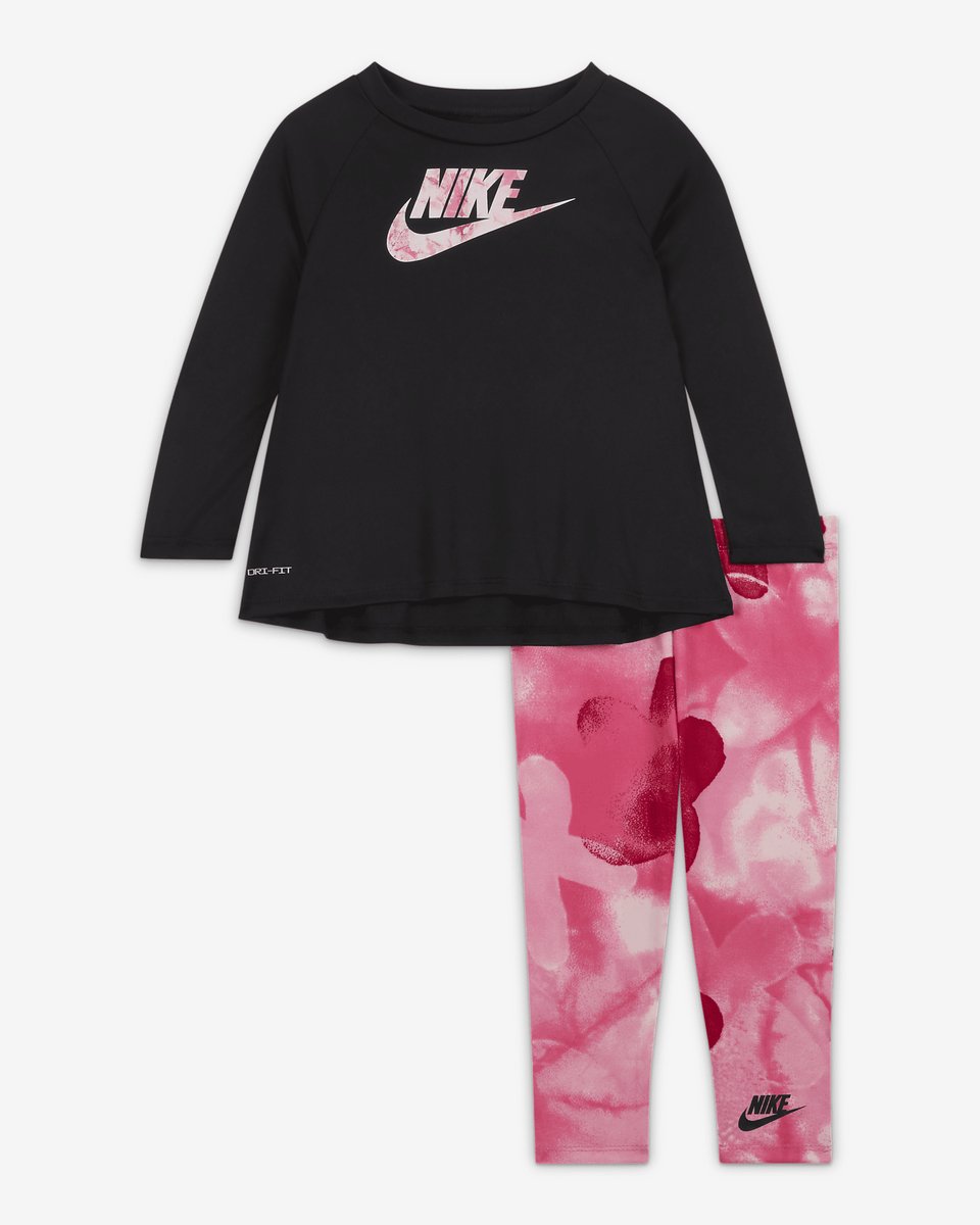 Nike Sci-Dye Dri-FIT Leggings Set maanden – Baby Kledingset voor Meisjes Roze