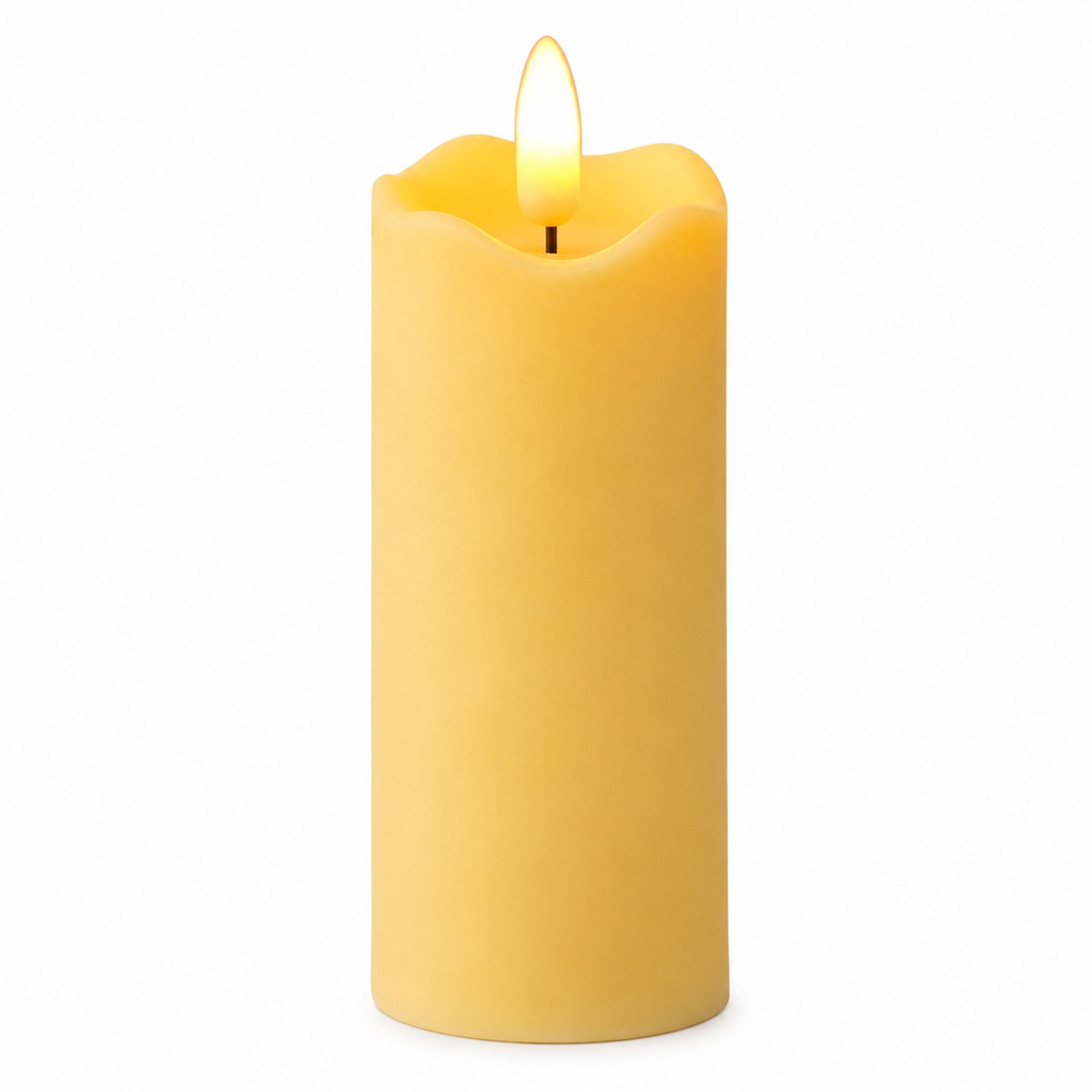 SWGOTA led kaarsen 5 x 11 cm - kogelkopmodel met elektronica, 12 per displaydoos, voor sfeerdecoratie Wit