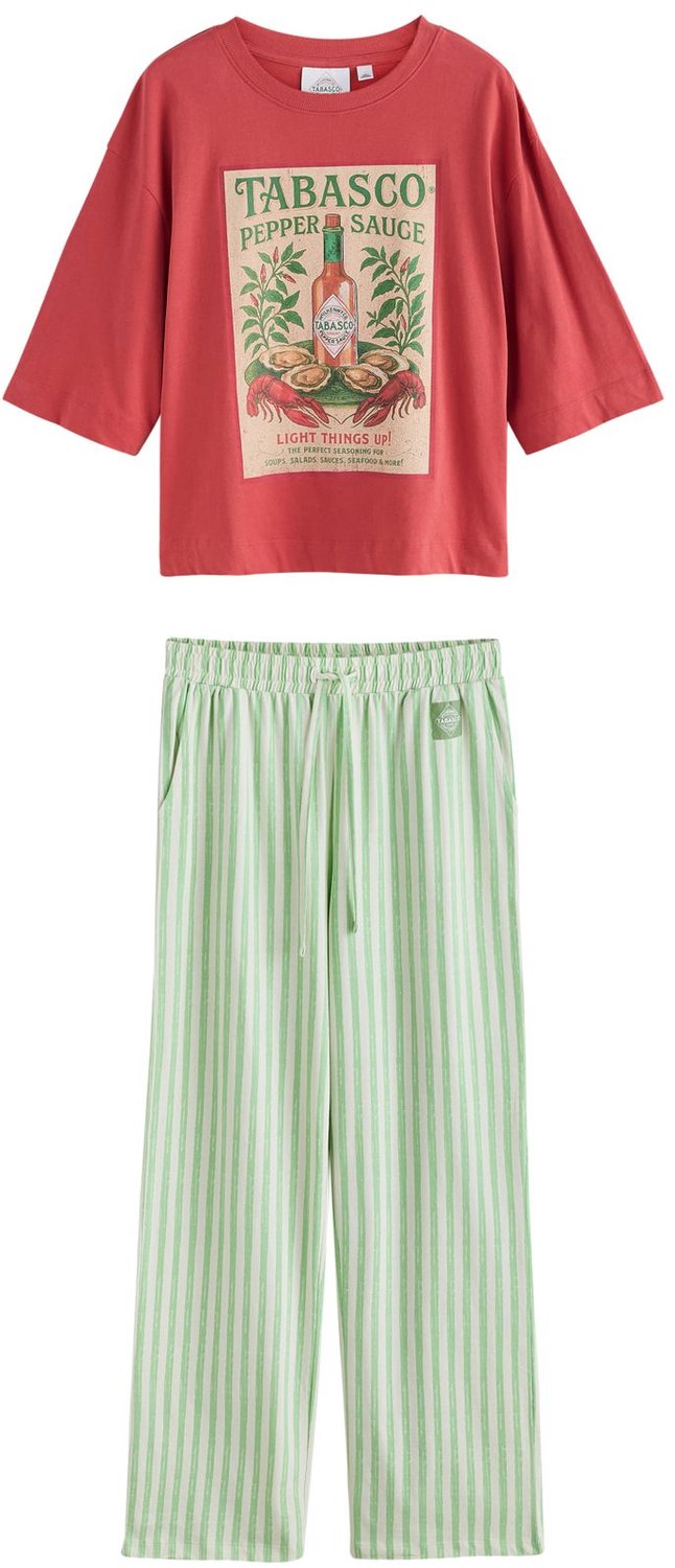 Next Dames - Pyjama met korte mouwen - Roze Pink Tabasco