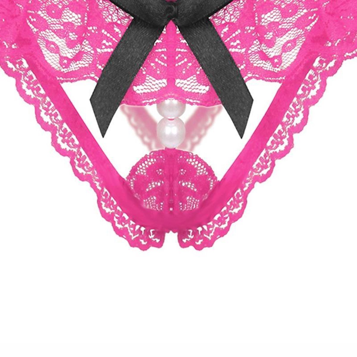 String Sexy En Dentelle Avec Perles Rose Bol String Sexy En Dentelle Avec Perles Rose Bol