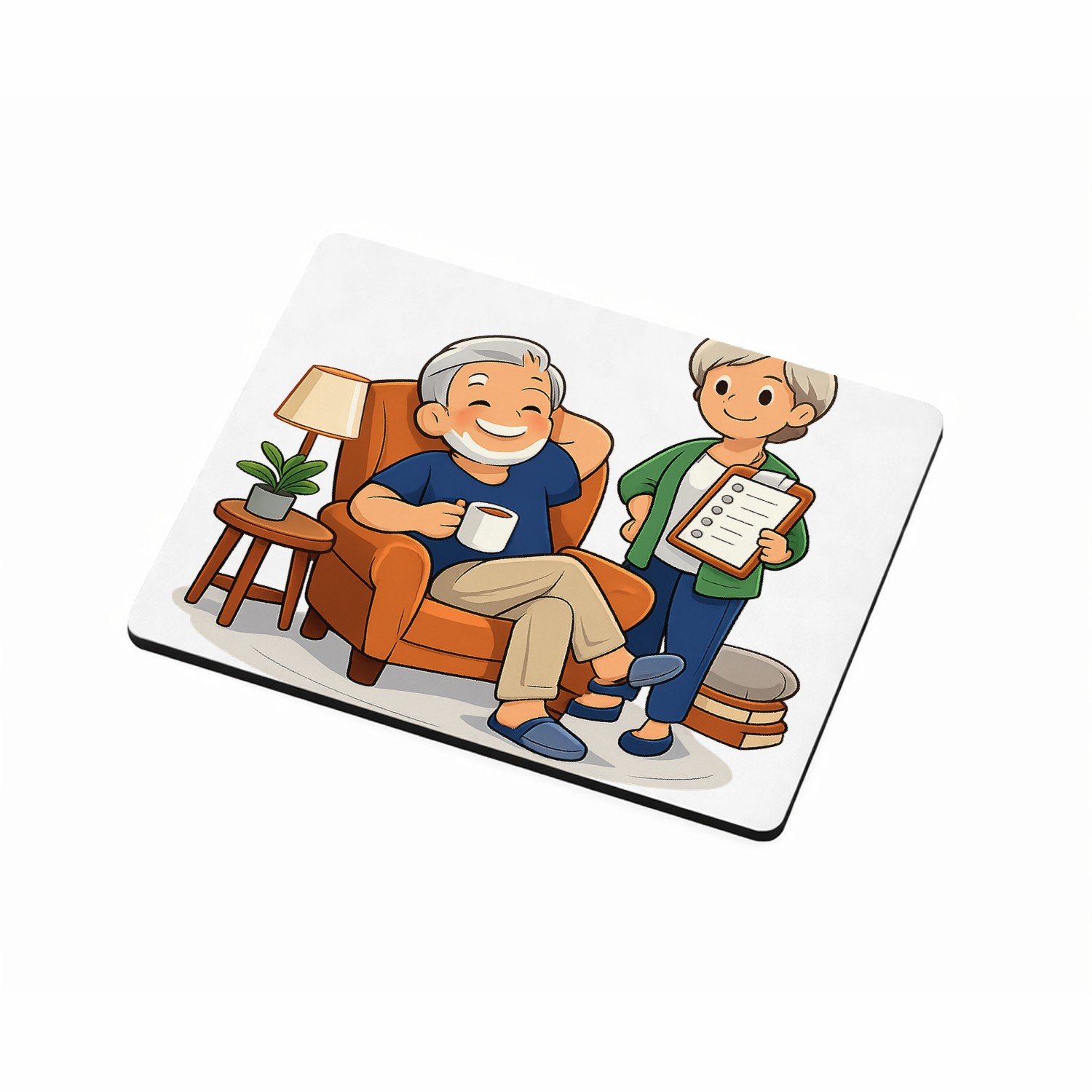 Mr Cadeautjes MDF magnetische fotolijst 9 x 7 - design Een vrolijke pensioneringsgrap rond vrijheid en nieuwe routi | cadeau Wit