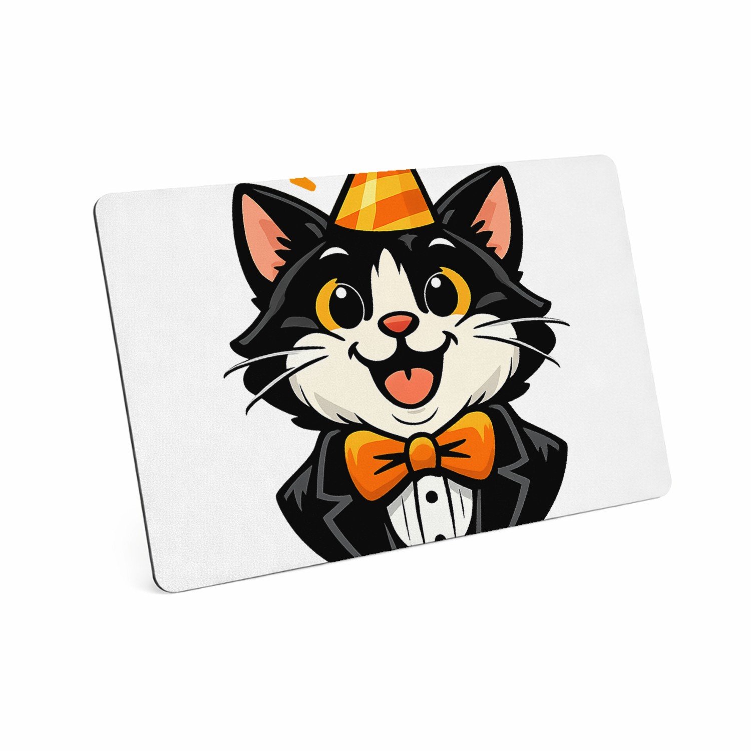 Mr Cadeautjes MDF magnetische fotolijst 28 x 19 - design Humoristische feestprint met een dierlijk personage in nette | cadeau Wit