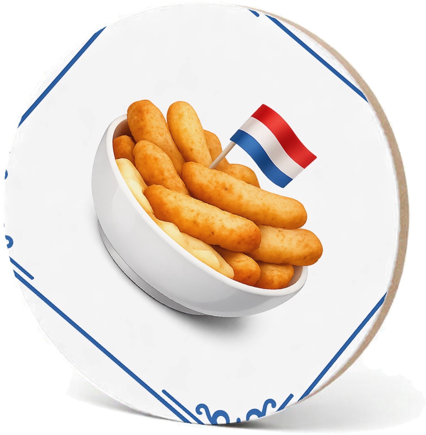 Mr Cadeautjes MDF fotolijst - design Keukenhumor rond een andere populaire snack, met eenzelfde p | cadeau Wit