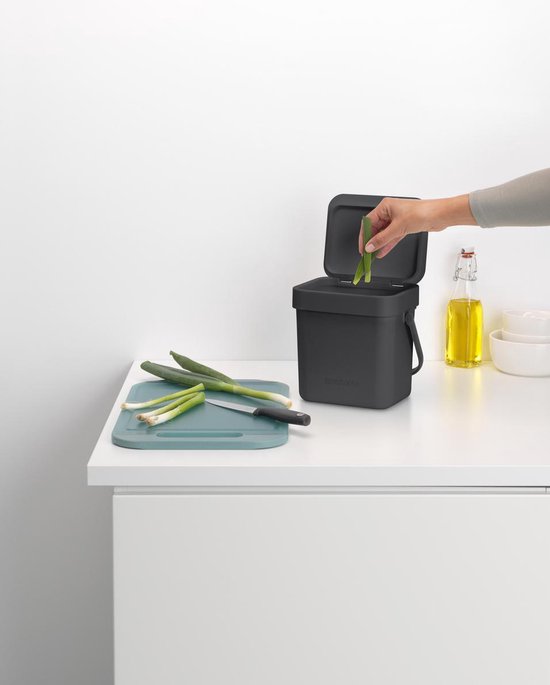 Brabantia Sort & Go bac à déchets 3 litres - Dark Grey