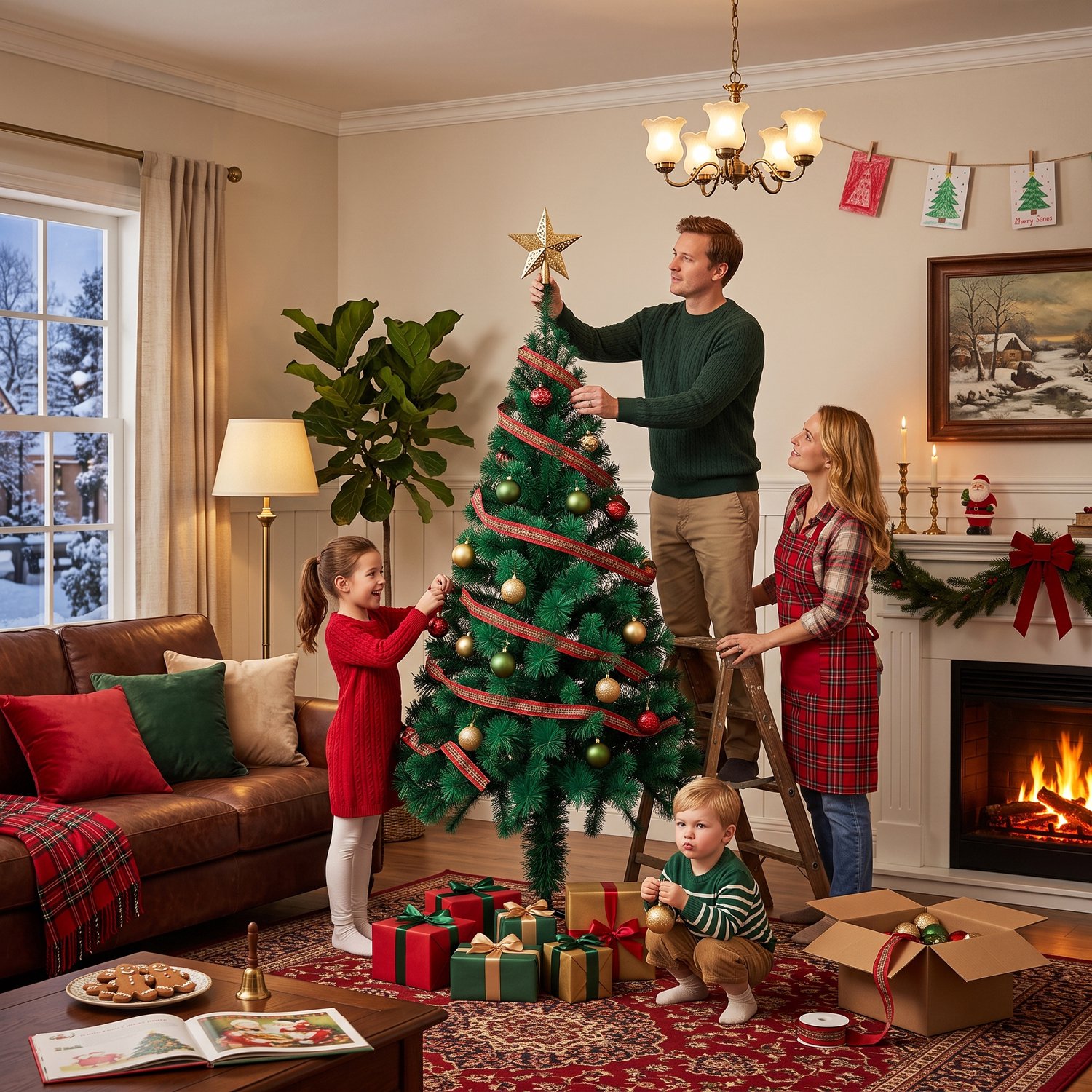 Kerstboom – 180cm Kunstkerstboom – Groen PVC met standaard – foto 8
