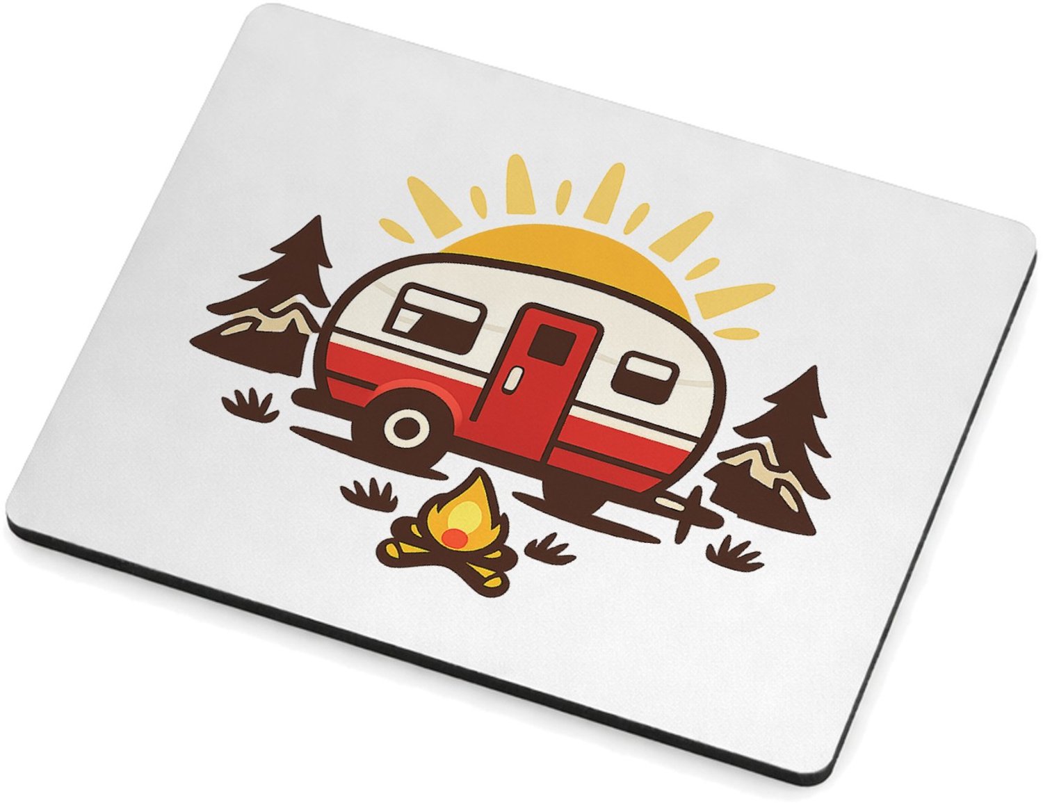 Mr Cadeautjes MDF magnetische fotolijst 9 x 7 - design Een compacte outdoor-humor print met een andere vrijetijdssc | cadeau Wit