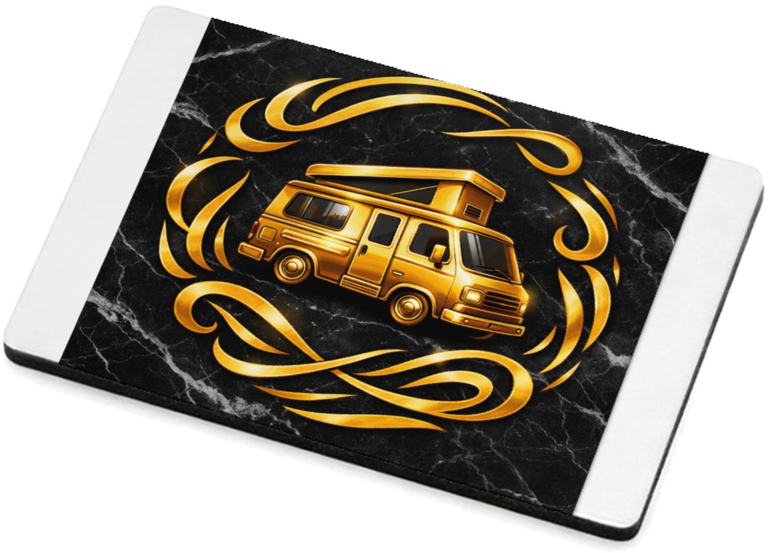 Mr Cadeautjes MDF magnetische fotolijst 7,5 x 5 - design Een speelse motivatieprint met een donkere achtergrond en ee | cadeau Wit