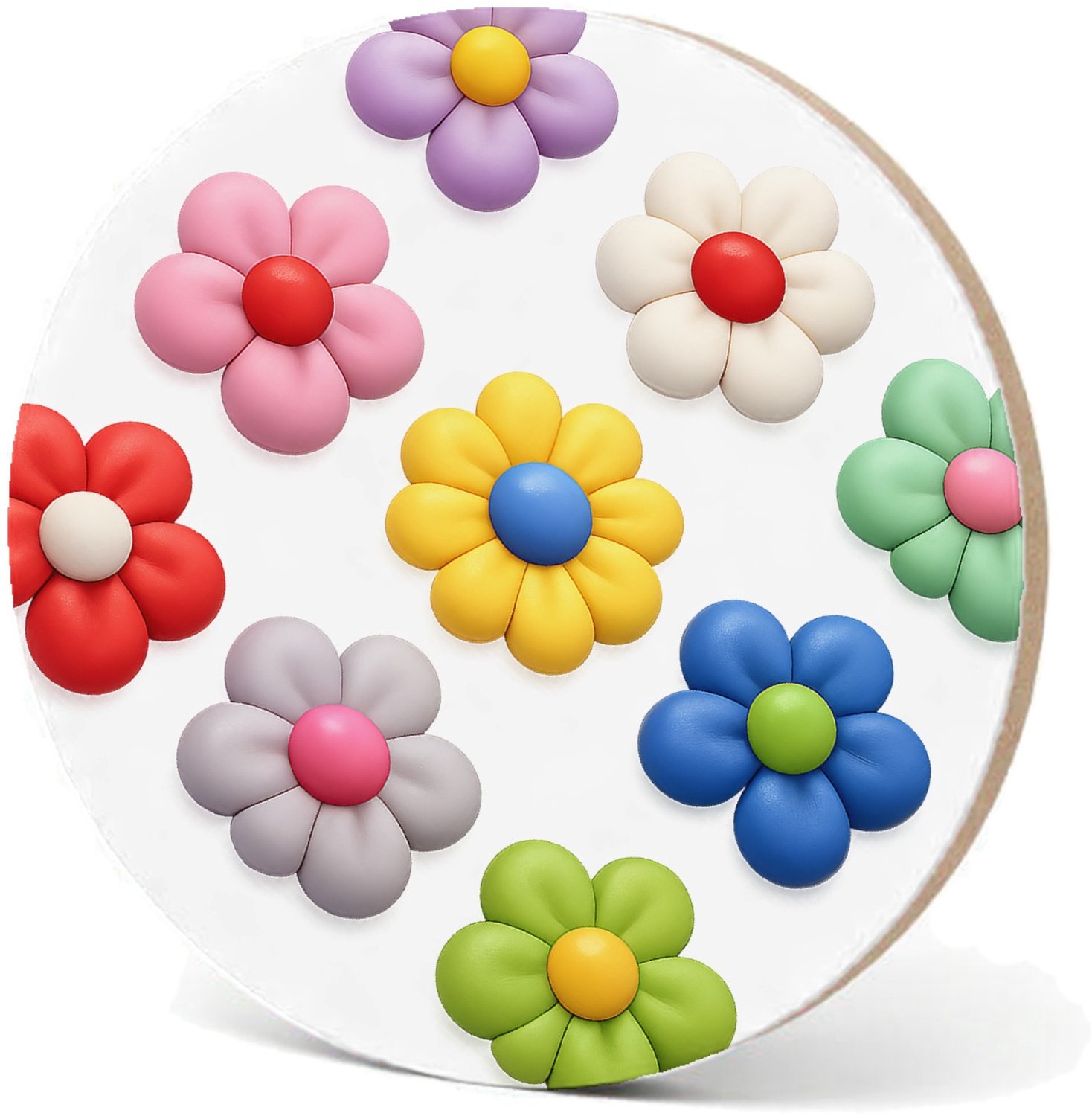 Mr Cadeautjes MDF fotolijst - design Een reeks speelse fruitvormen met verschillende texturen, ne | cadeau Wit