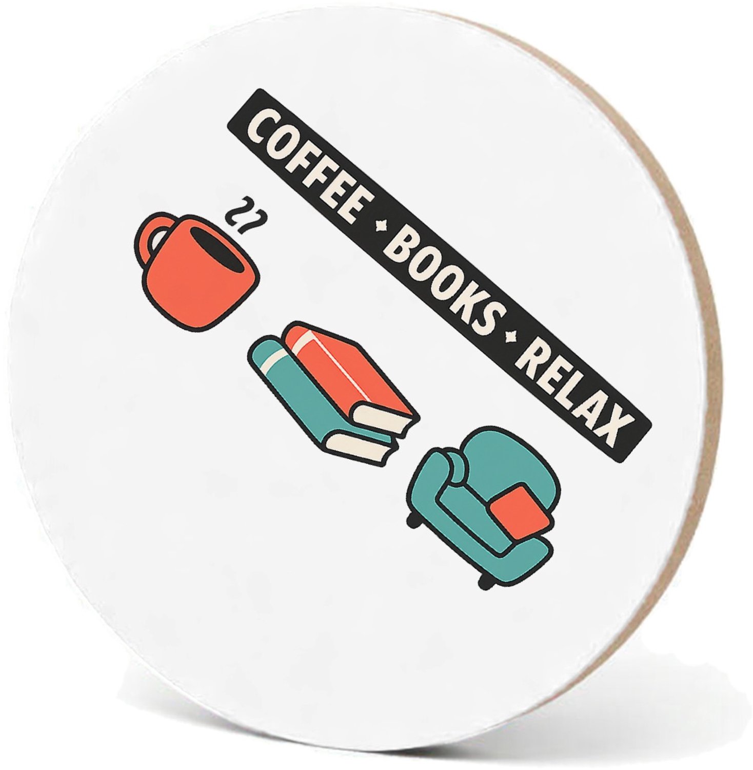 Mr Cadeautjes MDF fotolijst - design Drie-onderdelen grapcompositie met een losse hoofdafkorting | cadeau Wit