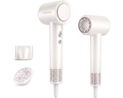 Luméor Anti-Pluis Föhn met Diffuser - Incl. 2 opzetstukken - Sneldrogend - Wit