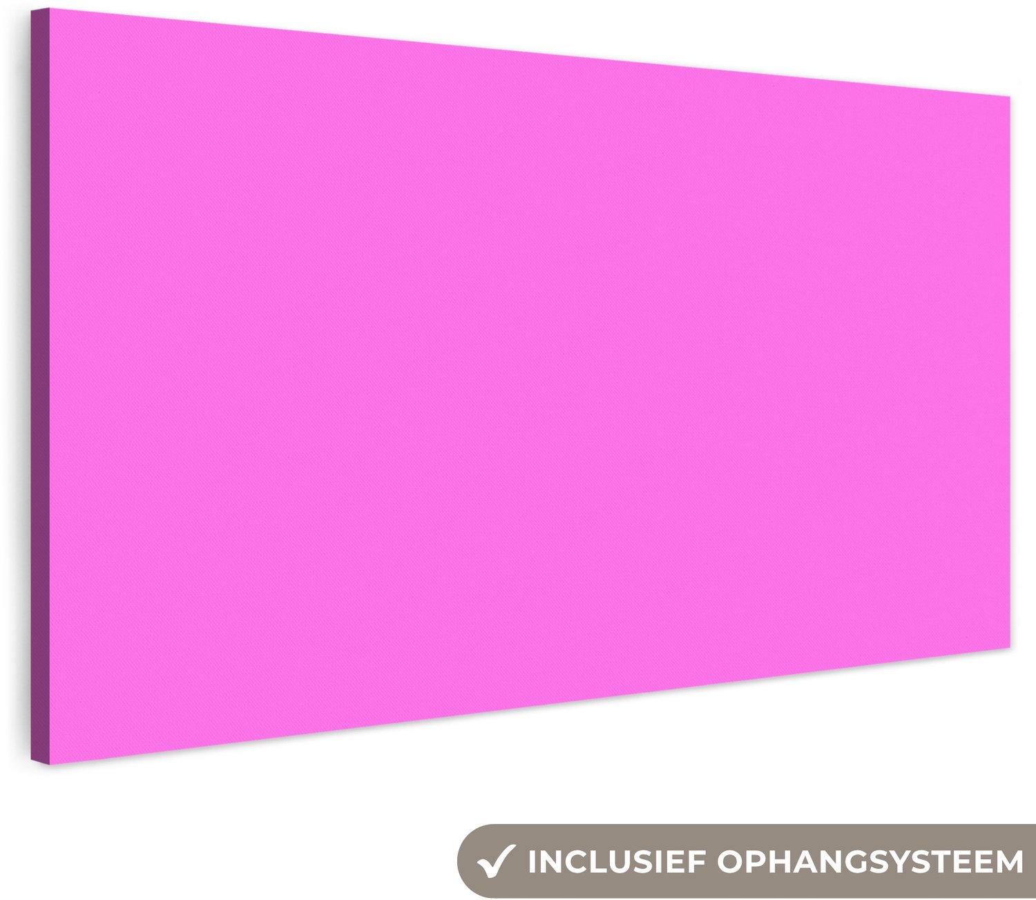Canvas schilderij 300x140 cm - Exclusieve wanddecoratie Bright - Orchid - Roze - Muurdecoratie woonkamer - Slaapkamer decoratie - Kamer accessoires - Schilderijen op canvas groot XXL