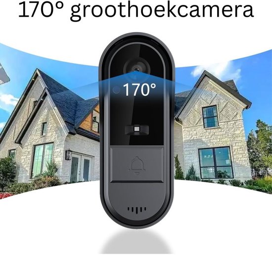 Deurbellen met Camera - Video Deurbel - Draadloos - Full HD - Grijs — afbeelding 5
