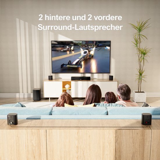 Soundbar 7.1 Kanaals - 330W Vermogen - HDMI Aansluiting - Zwart - Voor Thuisbioscoop — afbeelding 5