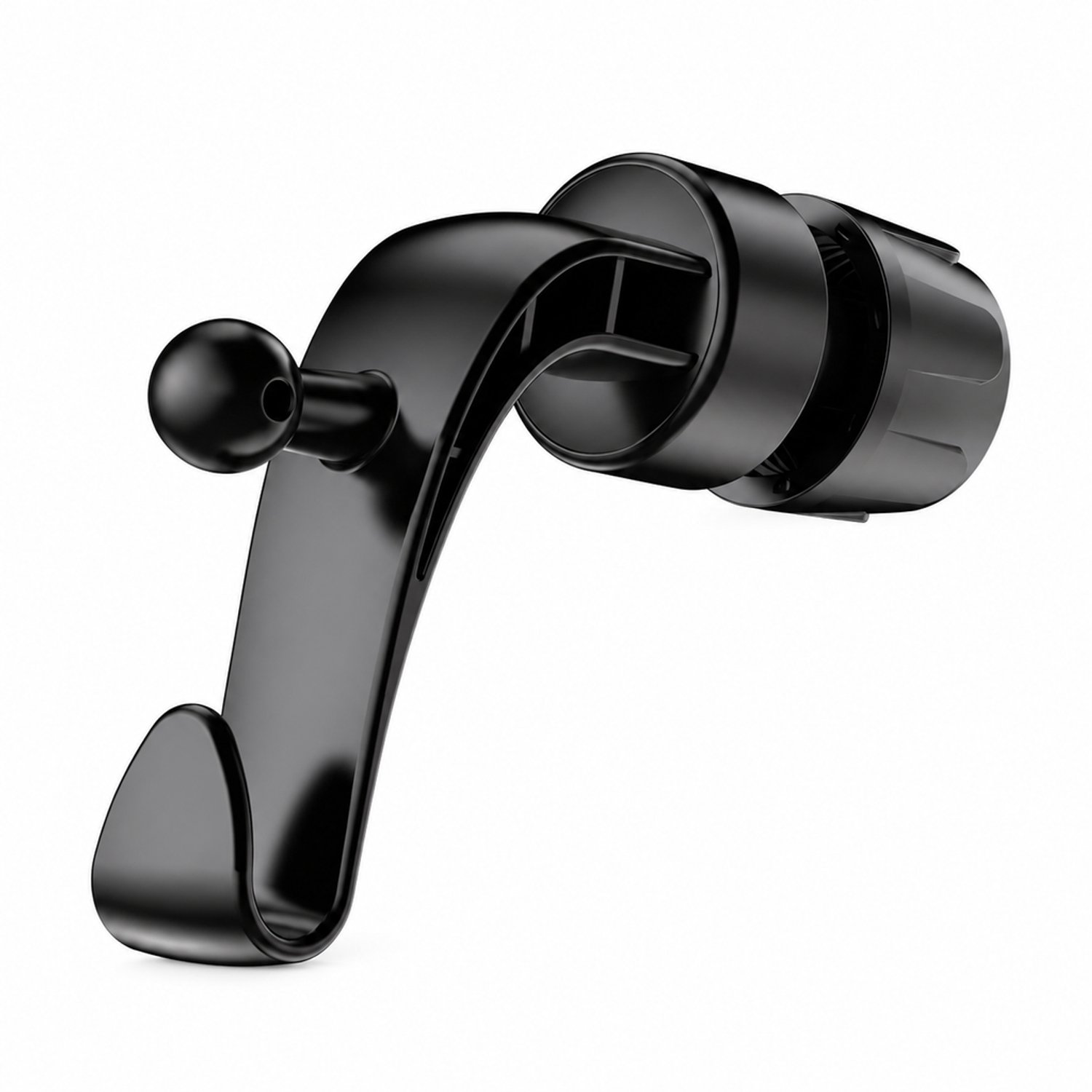 Telefoonhouders auto - H2-basis voor ventilatierooster met haakvormige arm en klemconstructie