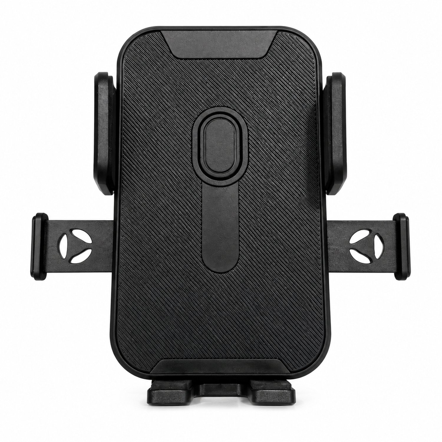 telefoonhouders auto - basis voor telefoonhouder en autonavigatiehouder - K5-textuur - accessoire voor ventilatierooster met metalen haak, klem en kliksluiting - verpakking 9 x 9 x 5 cm