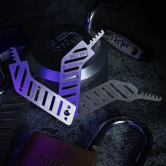 Lock Picks Set 3-in-1 - roestvrijstaal - multifunctioneel handgereedschap - voor brandweerlieden en noodgevallen - m-winkel — cadeau in Cadeau-ideeën - foto 7