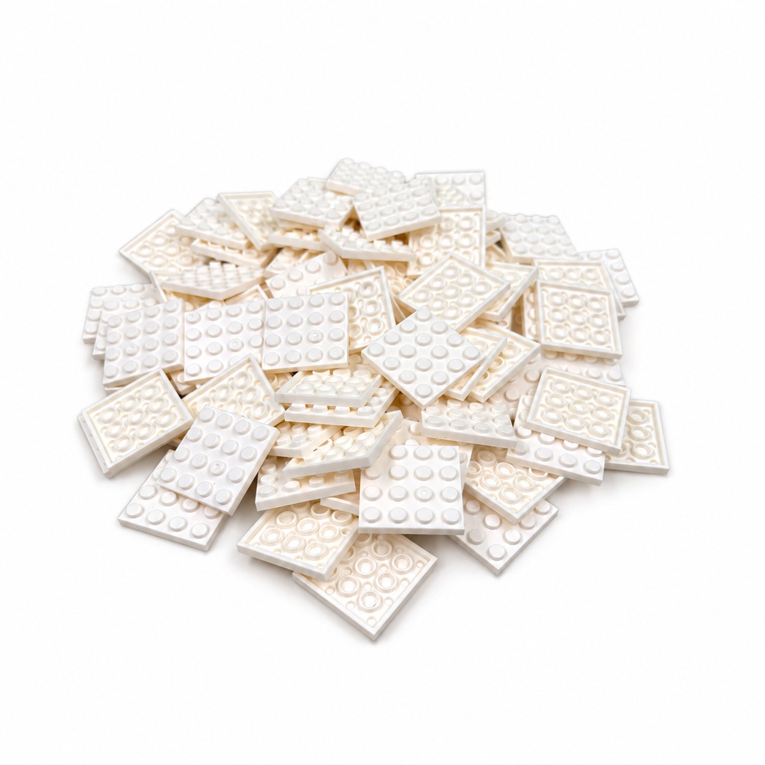 50 Bouwstenen 4x4 plate | Wit | Compatibel met Lego Classic | Keuze uit vele kleuren | SmallBricks