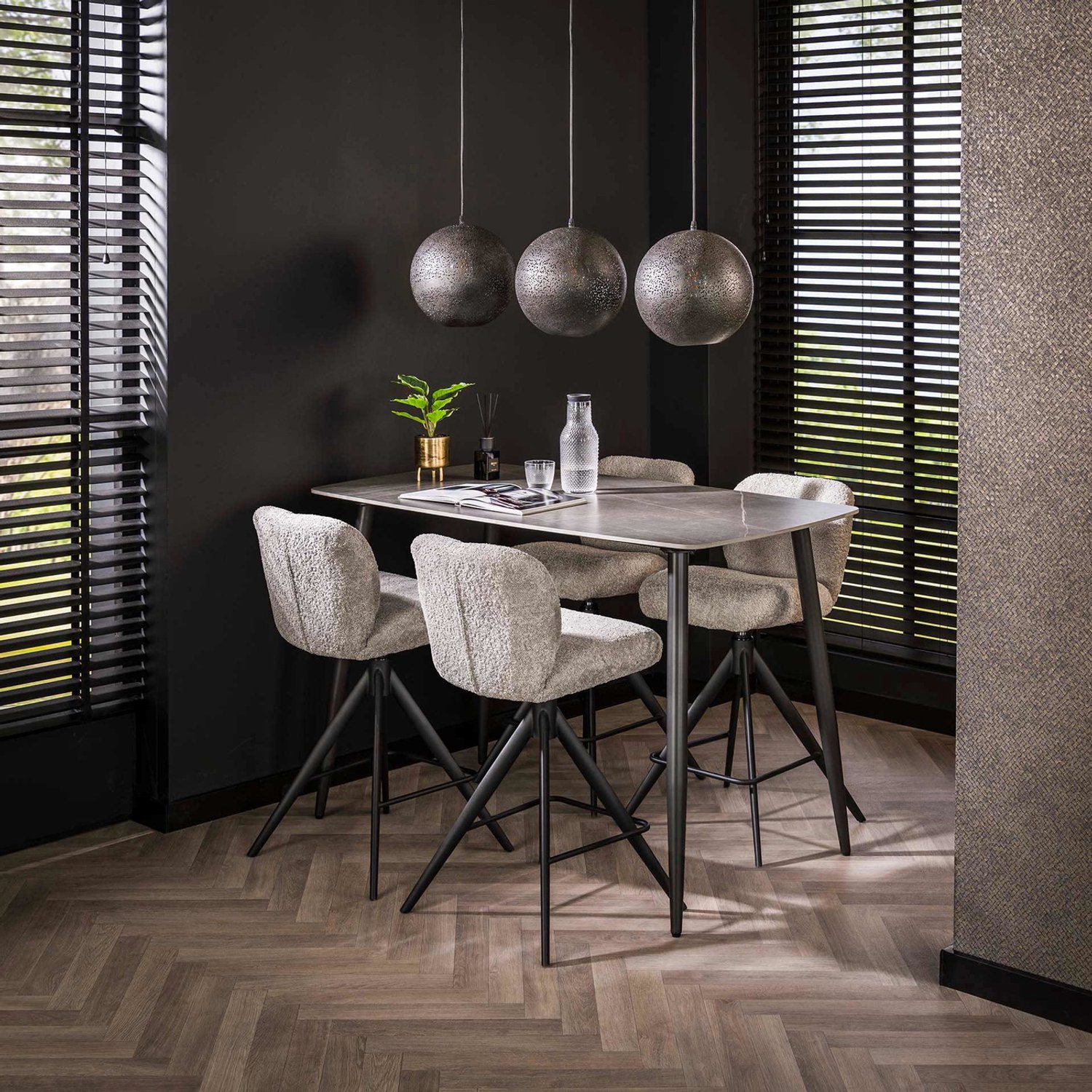 Giga Living Bartafel Ceramic Lichtgrijs 140cm - Giga Meubel