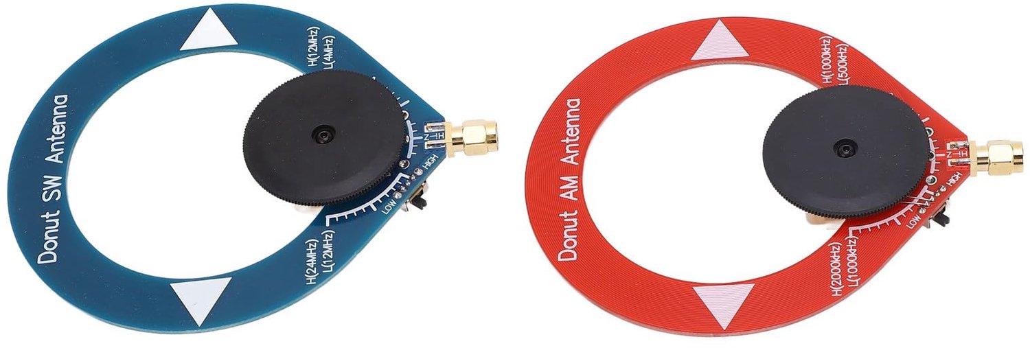 Loopantenne Draagbaar - Donut AM Antenne - Verbeterde Ontvangst - Geschikt voor FM/SW Radio - Duurzaam PCB Materiaal - Set van 2 - Radioantenne
