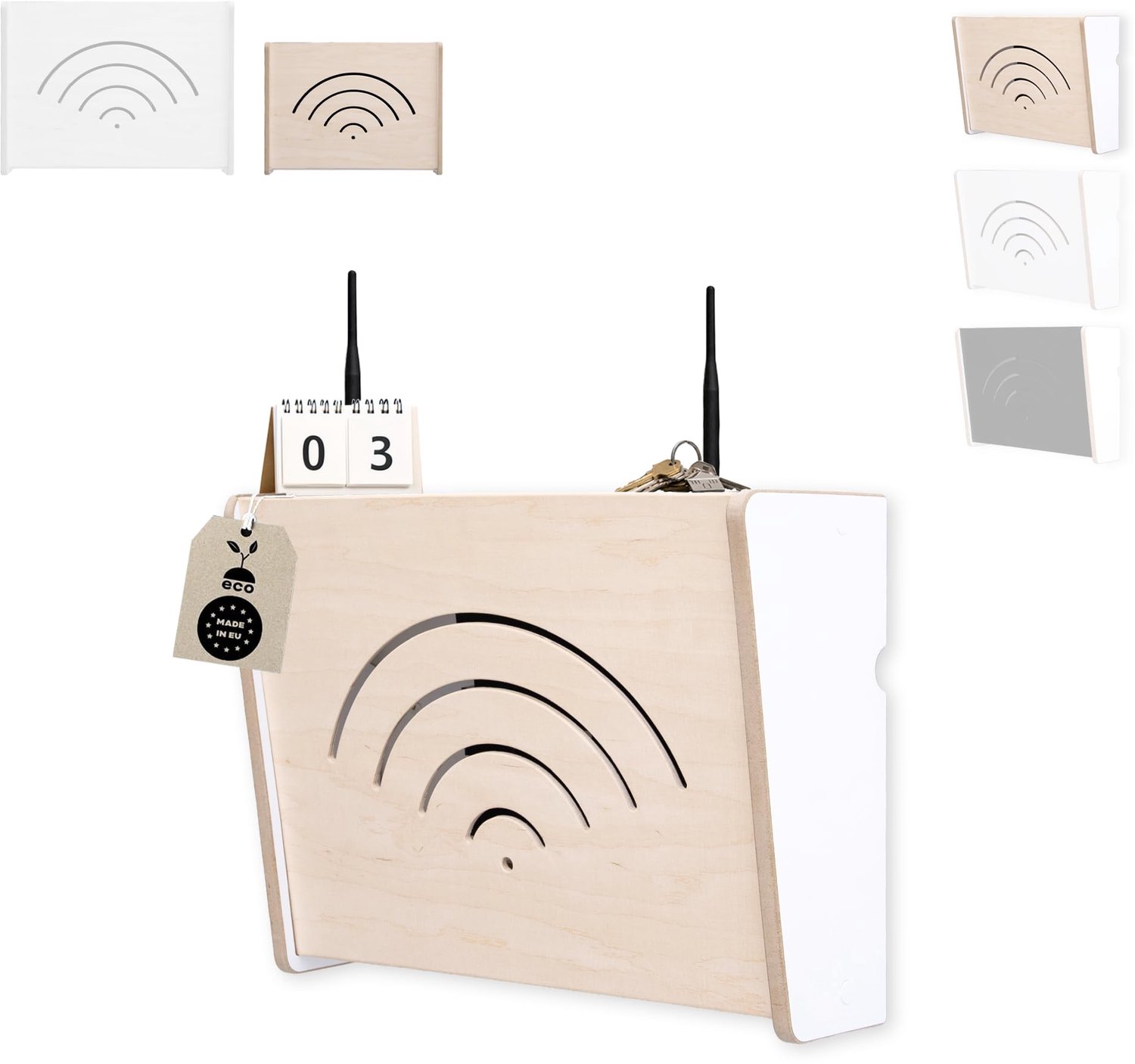 Router Cover met Opbergfunctie en Muurbevestiging