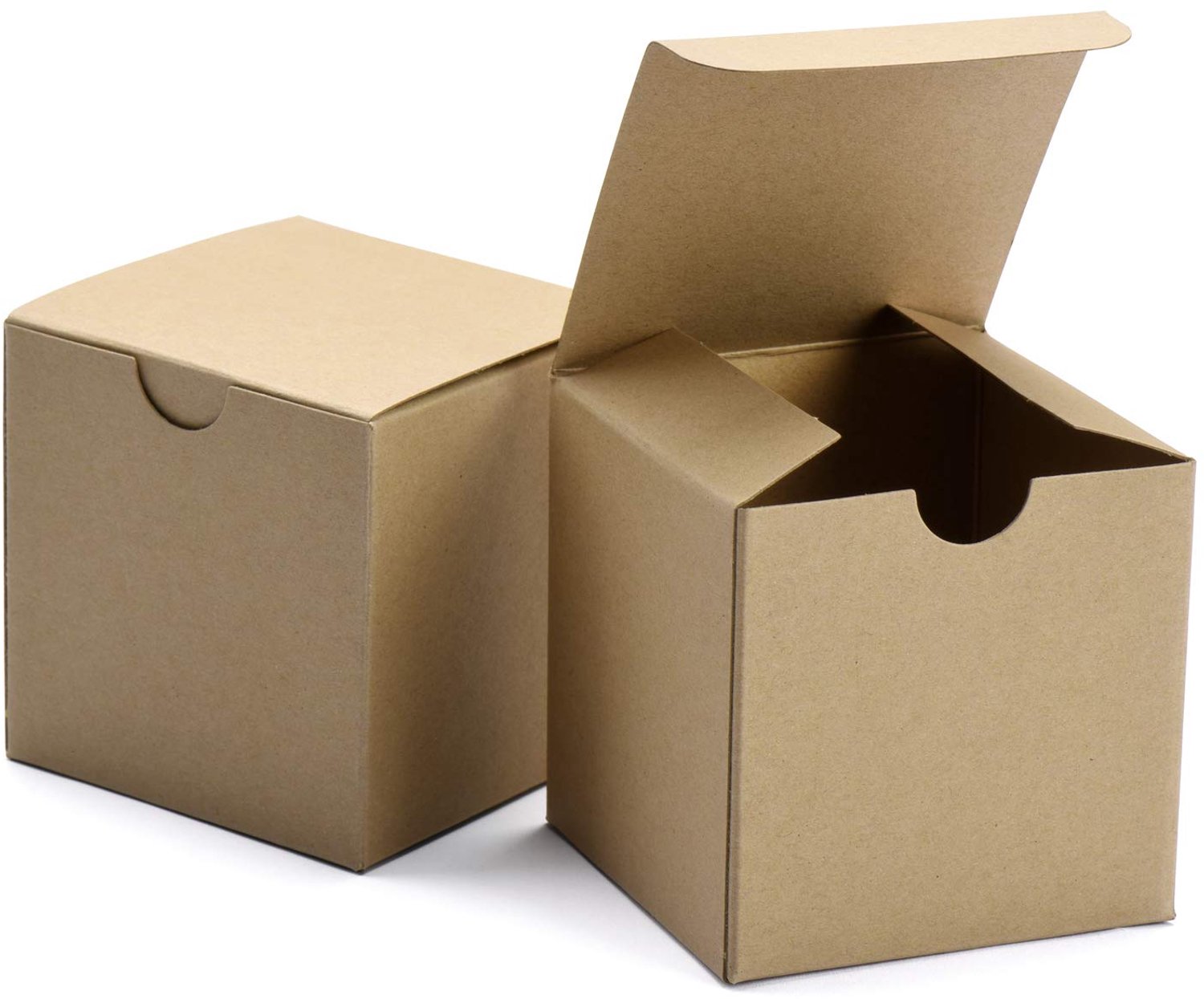 50 Stuks Kraft Papieren Cadeauboxen, 10x10x10 cm