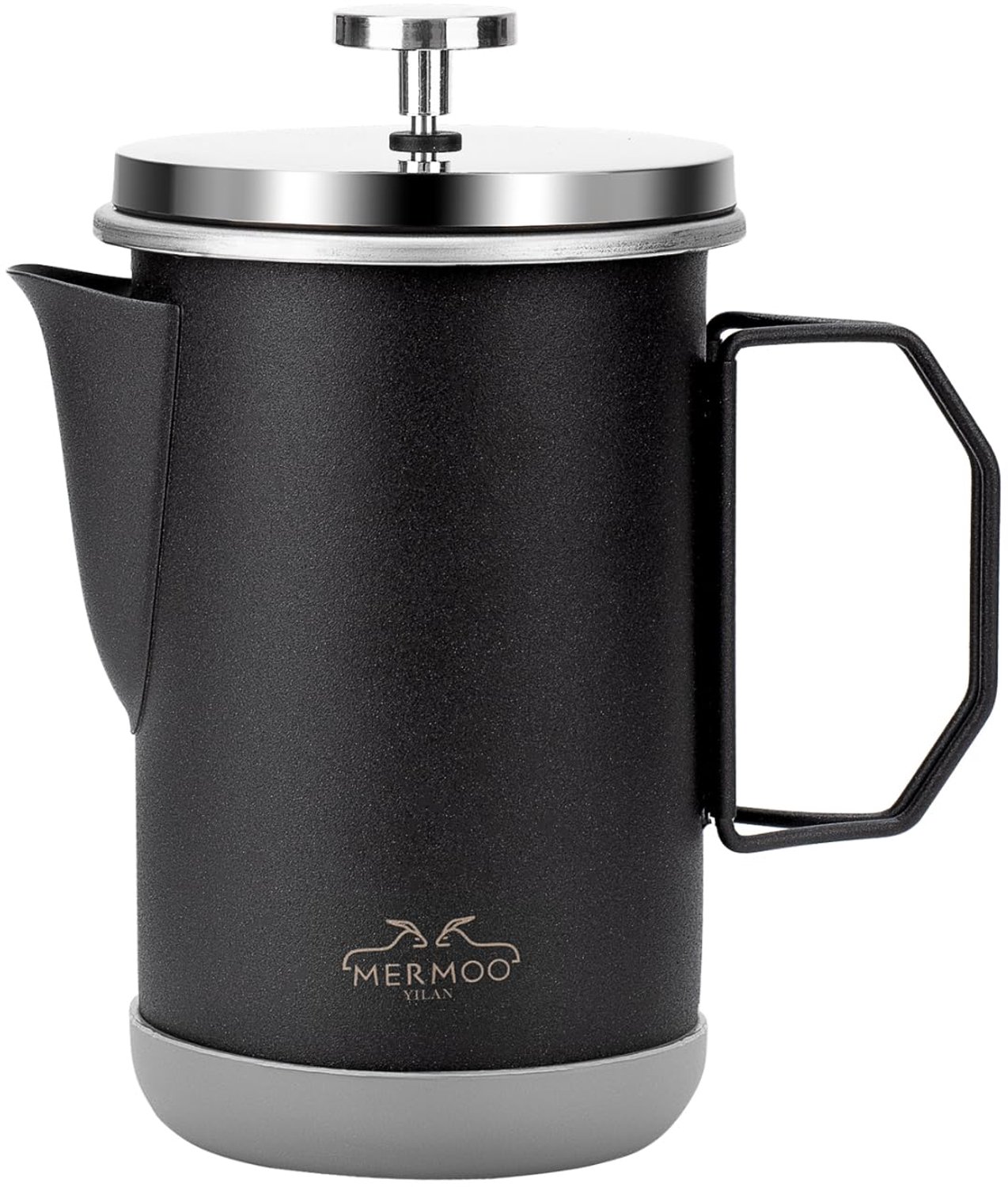 Franse Pers Koffiemaker met Melkopschuimer - 1000ml voor 4-6 Kopjes