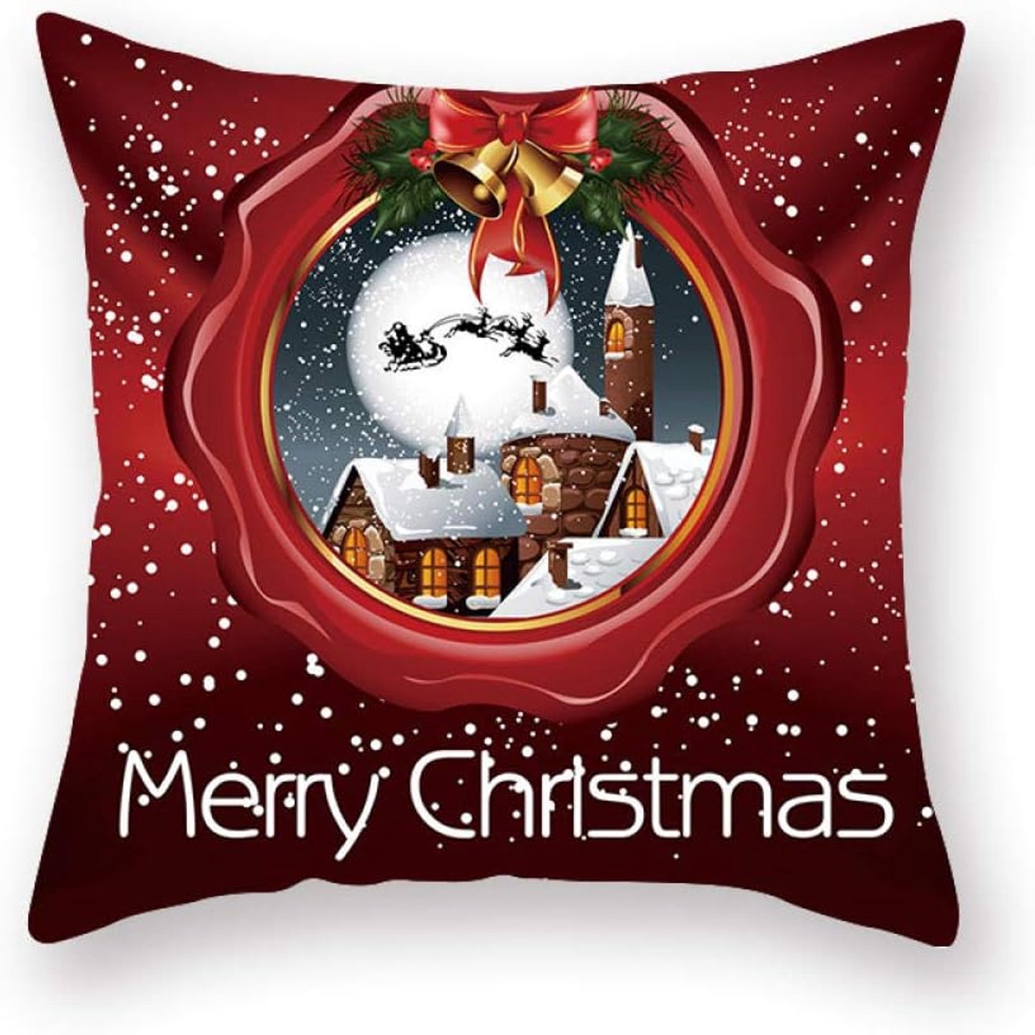 Kerstman Kerst Kussensloop Kussen Kussen Amazon Woninginrichting