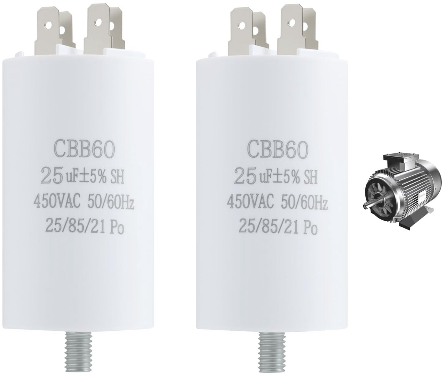 CBB60 Motor Start Condensator 25µF 450V