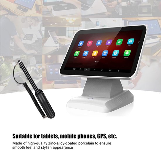 Touchscreenpen Hoge Gevoeligheid - Stylus Pen - Draagbaar Ontwerp - Stabiliteit - Siliconen Contacten - Bescherming tegen Krassen — afbeelding 4
