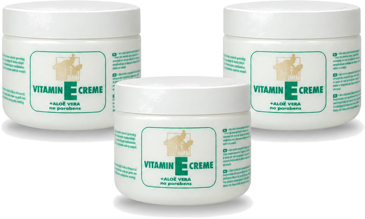 3 x Goldline - Bodycrème - Vitamine-E & Aloë Vera - Gevoelige Huid - Kalmerend - 250 ml - Voordeelverpakking - 3 stuks