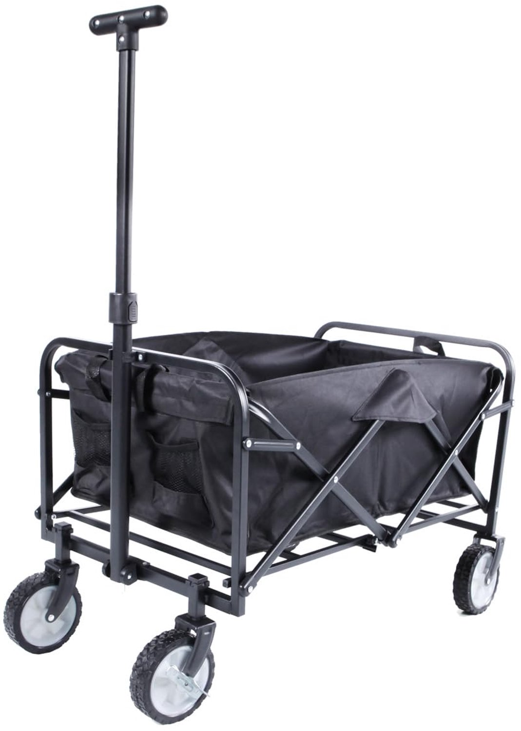 Vouwbare Transportwagen - Stalen Frame tot 80 kg - Zwart