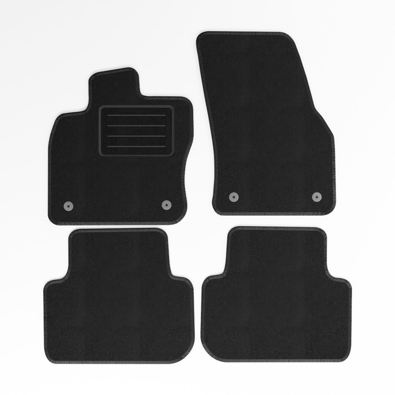 Mats4all | Naaldvilt automatten passend voor Volkswagen Golf Sportsvan 2014-2018 | Antislip | Met versterking | 4-delig | Automatten | Mattenset