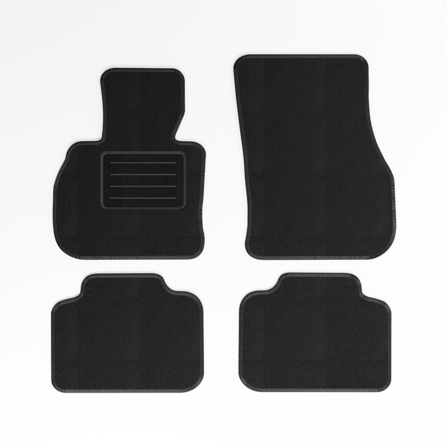 Mats4all | Naaldvilt automatten passend voor Mini Countryman 2017-2024 | Antislip | Met versterking | 4-delig | Automatten | Mattenset
