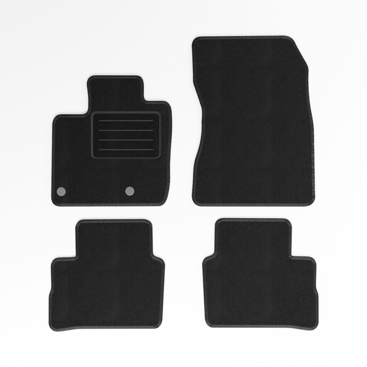Mats4all | Naaldvilt automatten passend voor Nissan Qashqai 2021-> Mild Hybrid | Antislip | Met versterking | 4-delig | Automatten | Mattenset