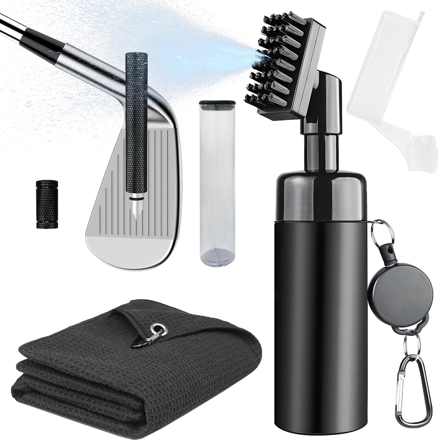 Reinigingsset voor Golfclubs met Waterborstel en Accessoires