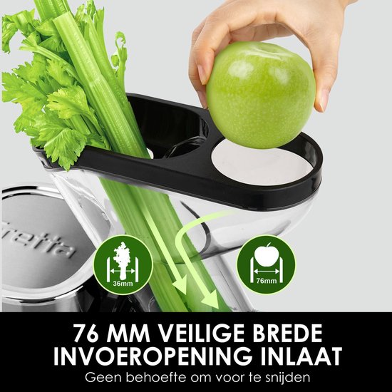 Masticating Juicer voor Groenten en Fruit met 200W Vermogen — afbeelding 3