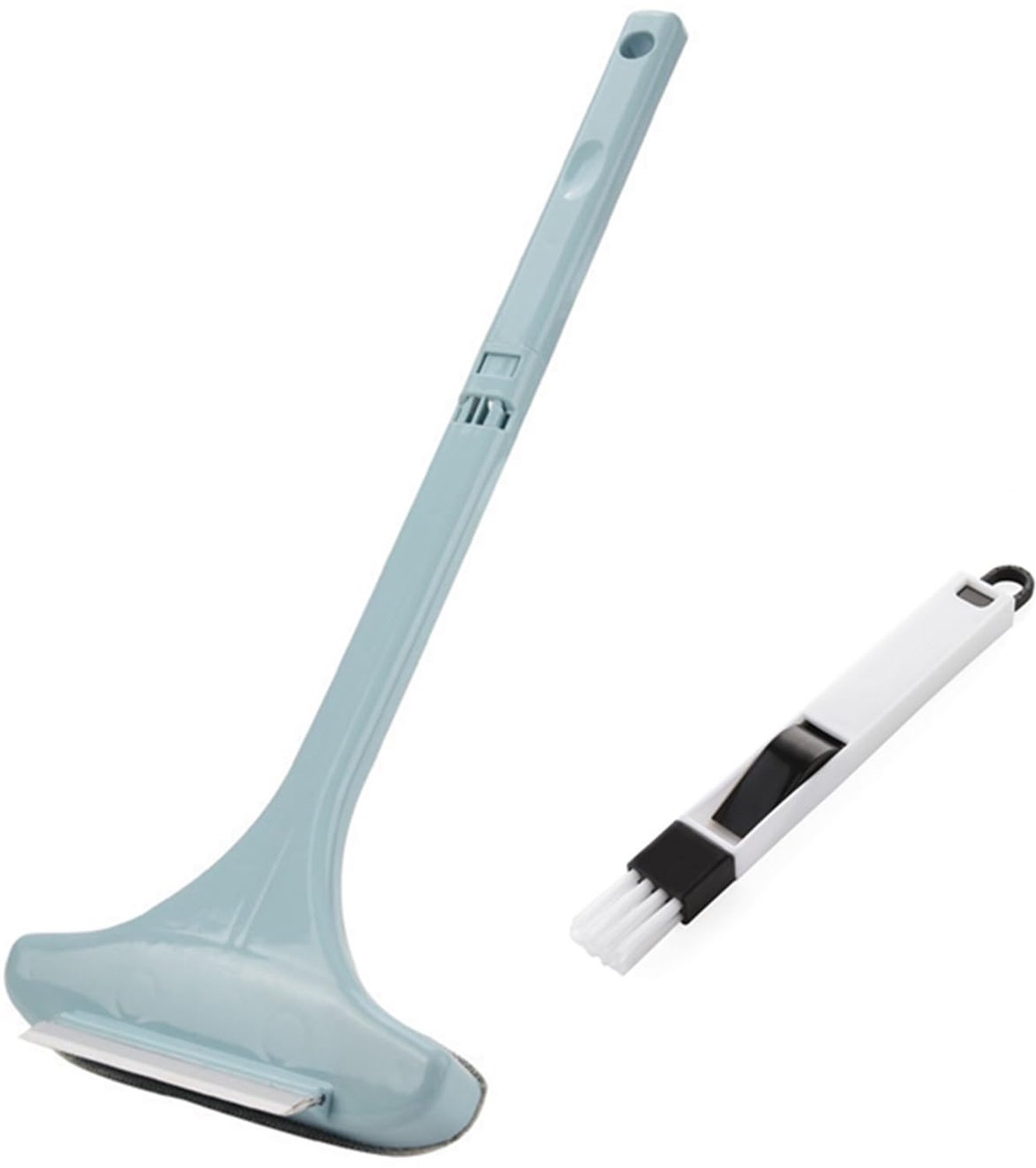 Ruitenschoonmaakborstel met Uittrekbare Handgreep (Blauw)