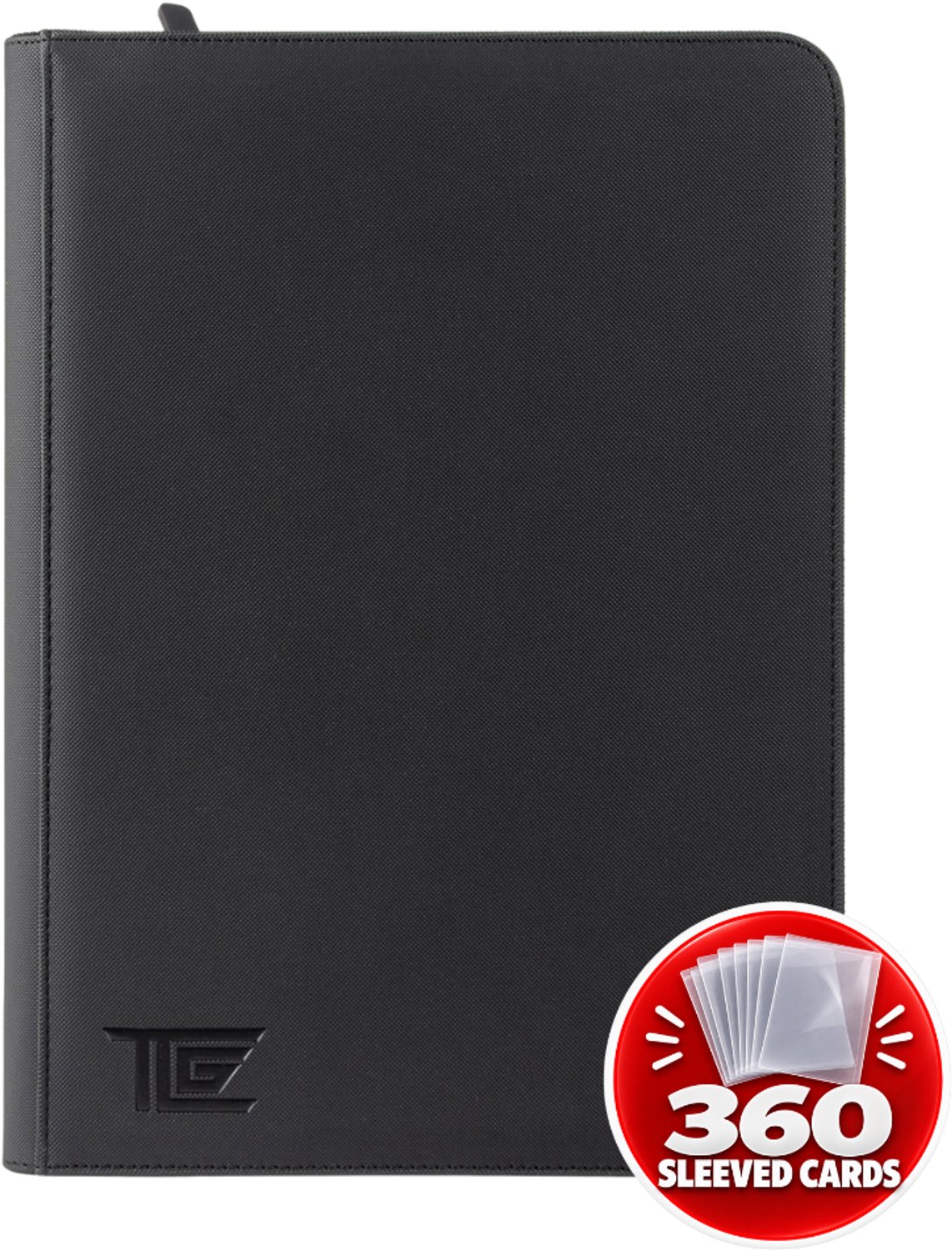 TCG-Storage Verzamelmap 360 Kaarten - Pro Binder Map voor Kaarten - Trading Card Map - 9 Pocket - Premium Card Binder - 20 Pagina’s - Zwart