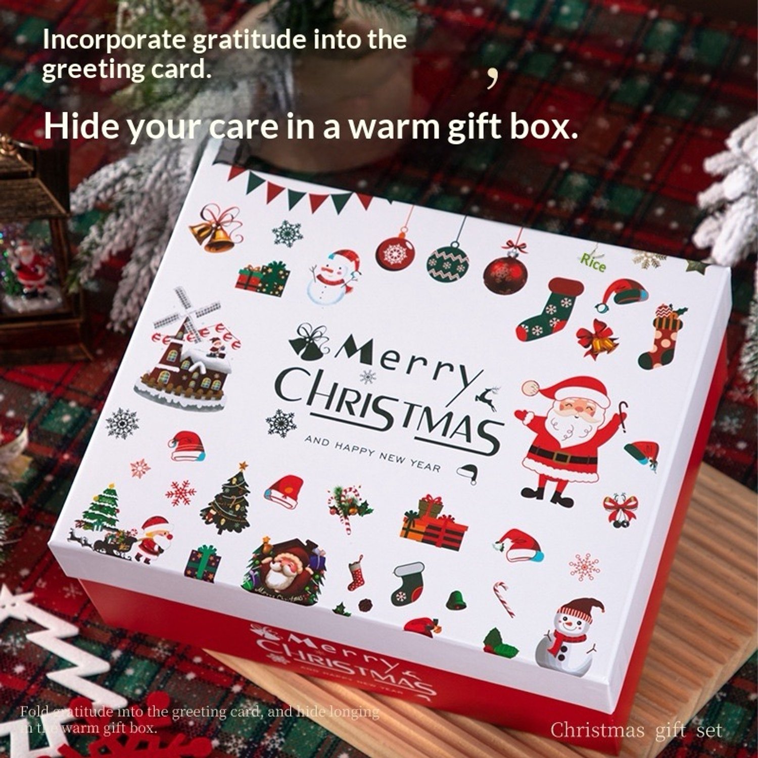Kerstcadeau Set in Geschenkdoos – Kerstbeker met Kerstaccessoires – Kerstgeschenk voor Vrouw, Familie en Collega – foto 2